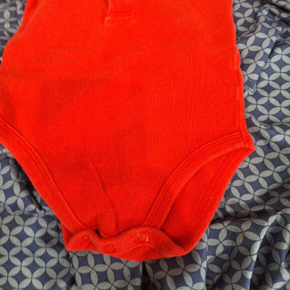 jumping beans red onesie 6 to 9 months dog on front - Picture 6 of 9